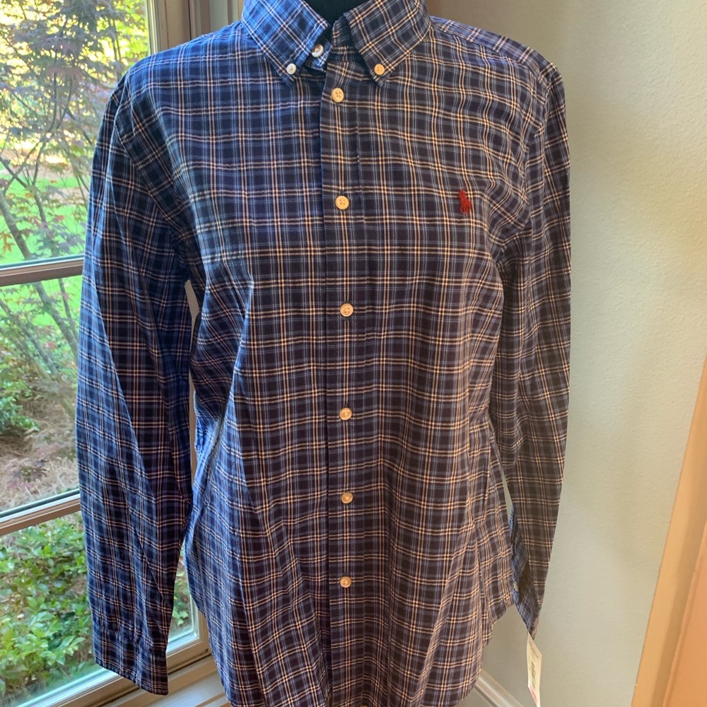 Polo Boys Long- Sleeve Botton Down Shirt
